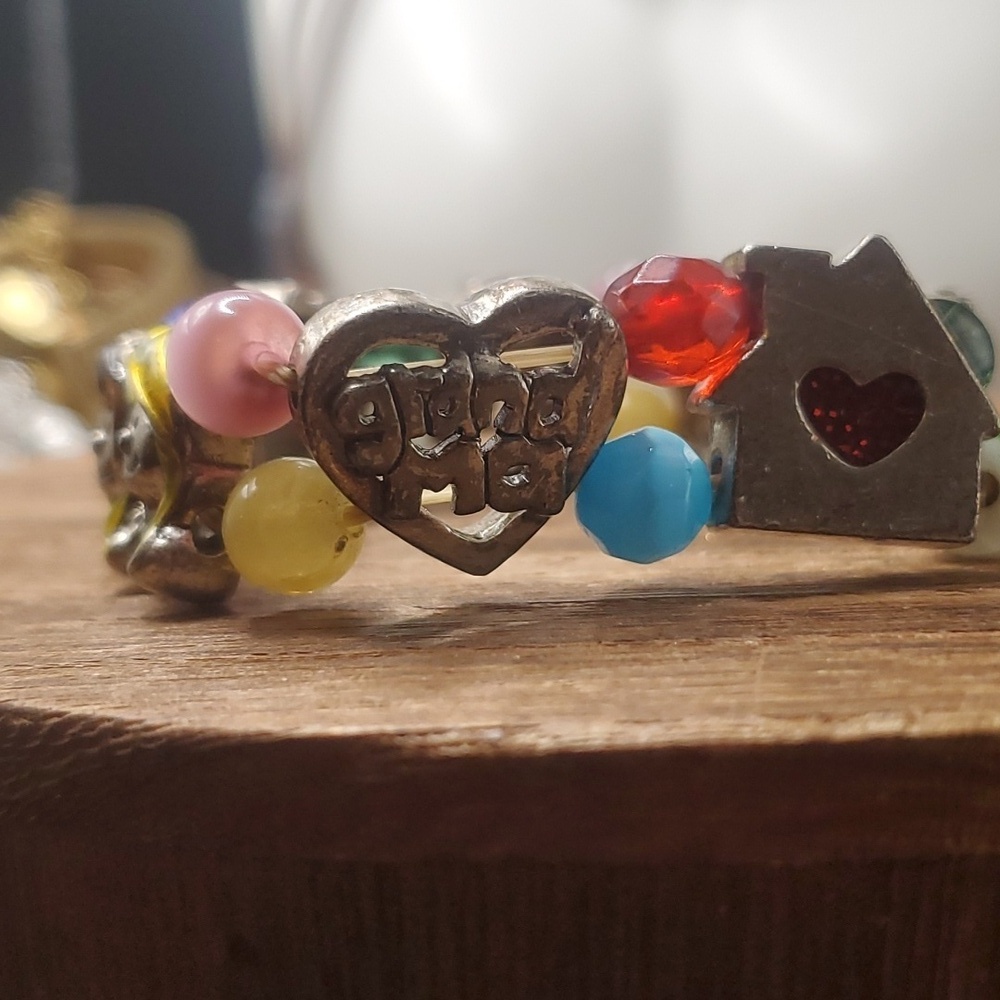 B3226 grandma folksy vintage stretch bracelet‎